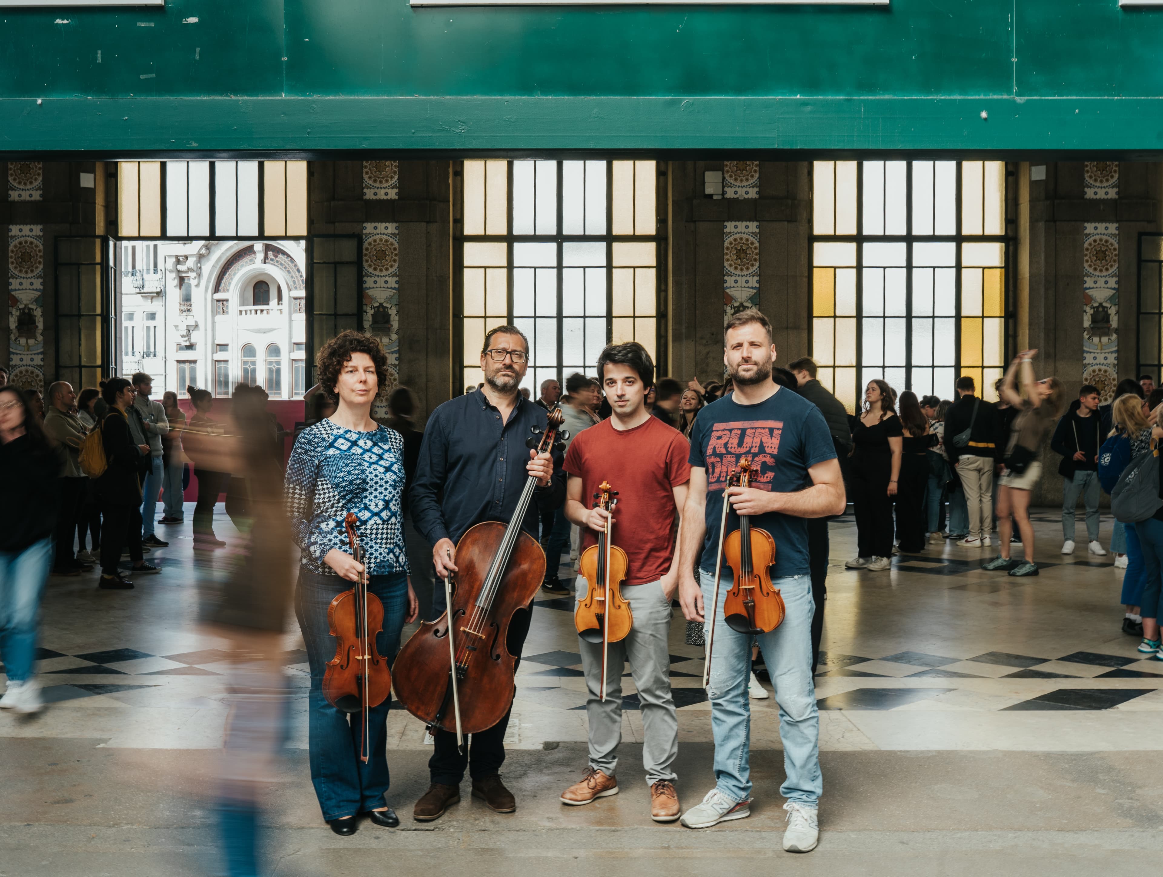 Quarteto Intempus na Estação de São Bento