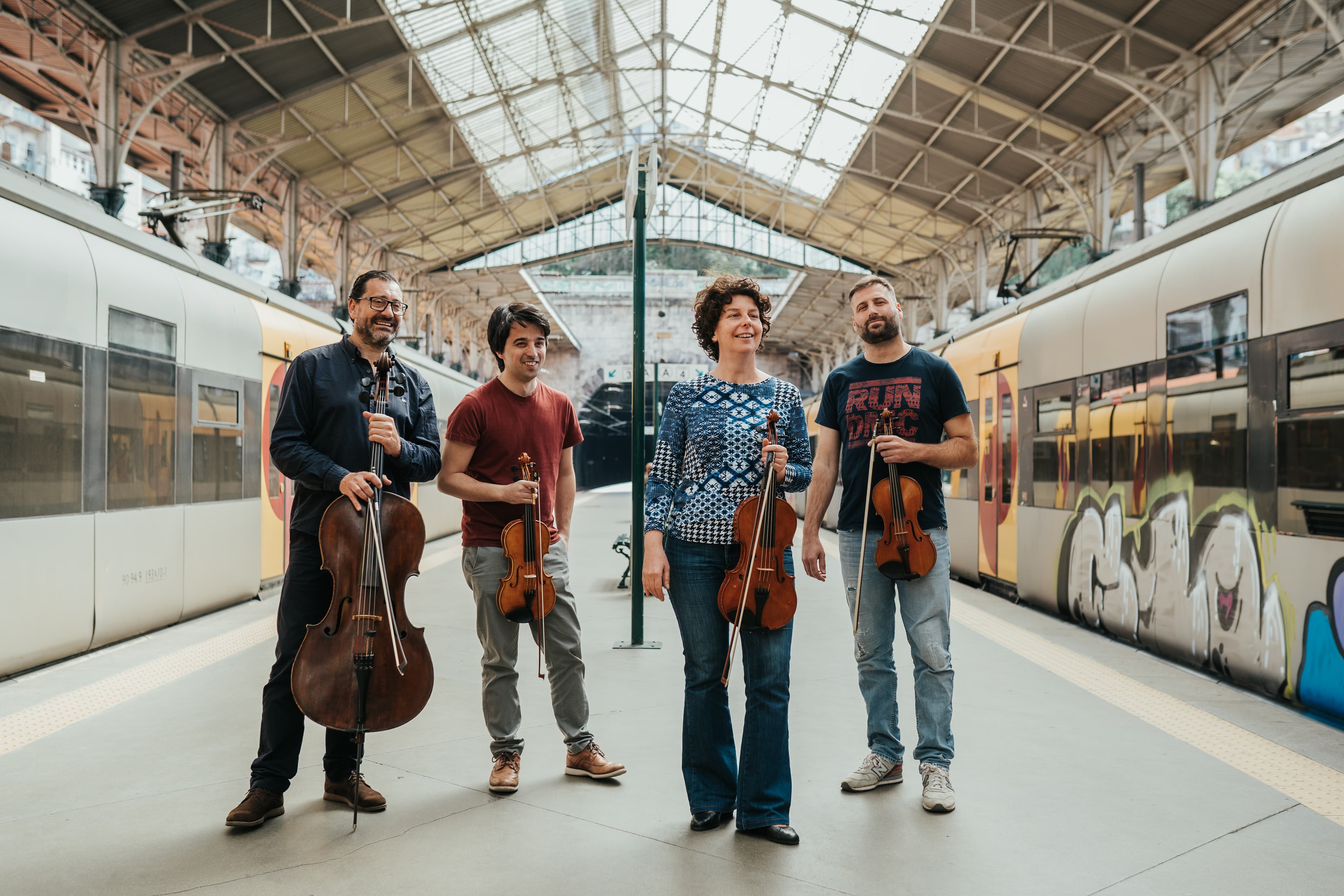 Quarteto Intempus na Estação de São Bento